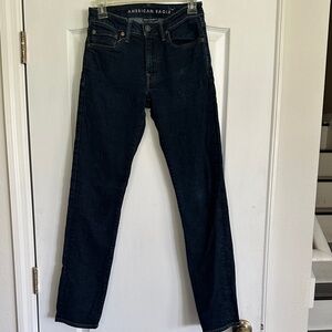 American Eagle Outfitters Men's Dark Blue Slim Jeans